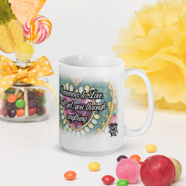 Gloria white glossy mug - Image 4