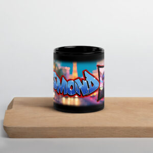 Desmond Black Glossy Mug