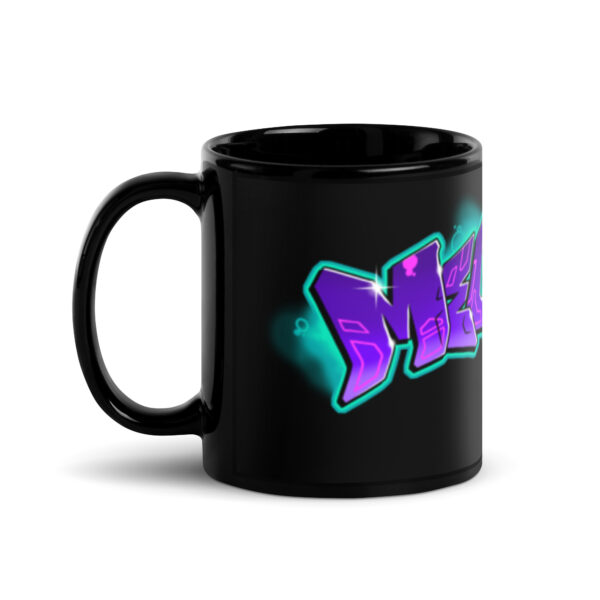 Melinda Black Glossy Mug - Image 2