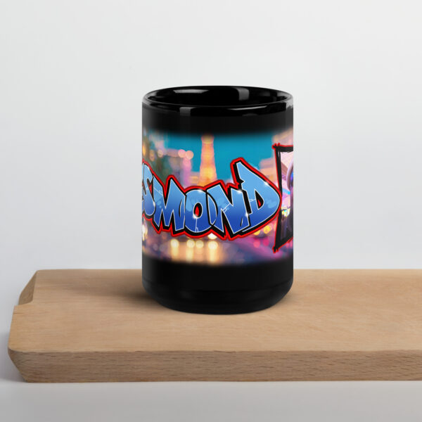 Desmond Black Glossy Mug - Image 4