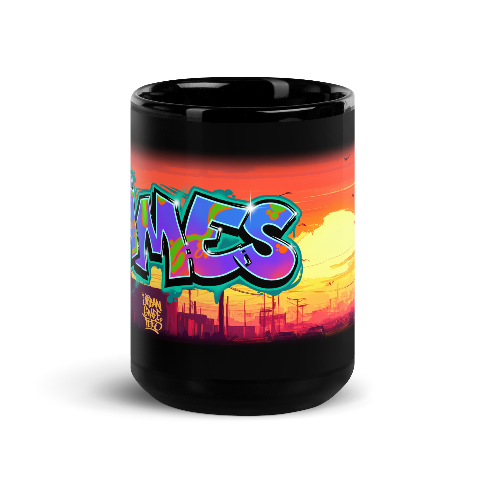 James Black Glossy Mug - Image 5