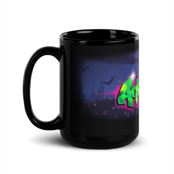 Anthony Black Glossy Mug - Image 5