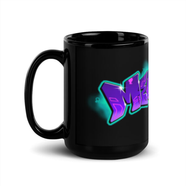 Melinda Black Glossy Mug - Image 4