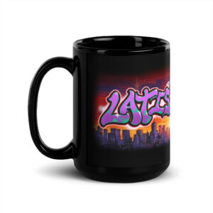 Latisha Black Glossy Mug