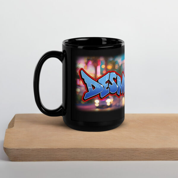 Desmond Black Glossy Mug - Image 5
