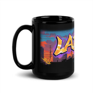 Lake Black Glossy Mug