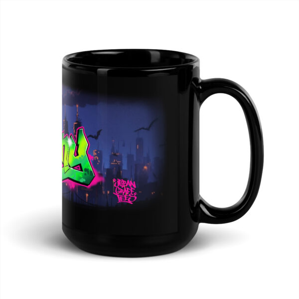 Anthony Black Glossy Mug - Image 6