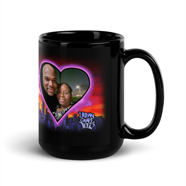 Latisha Black Glossy Mug - Image 5