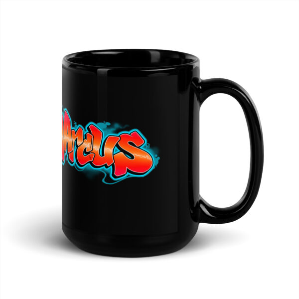 Marcus Black Glossy Mug - Image 5