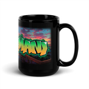 Imani Black Glossy Mug