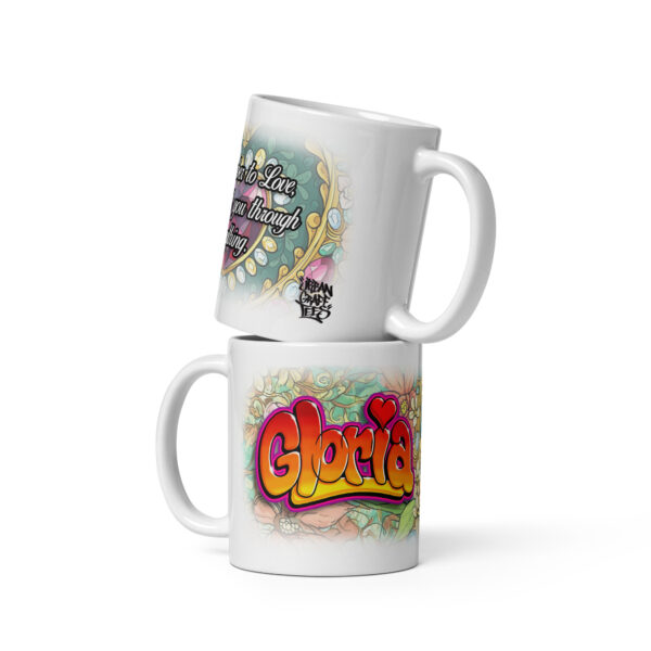 Gloria white glossy mug - Image 2