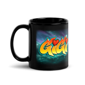 GiGi Black Glossy Mug