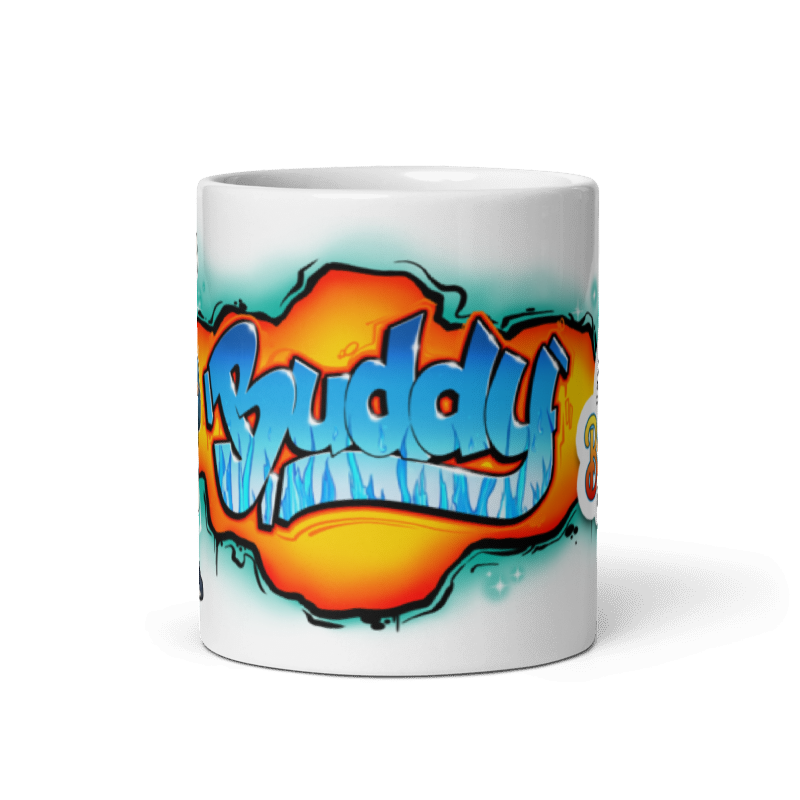 Buddy White Glossy Mug - Image 5