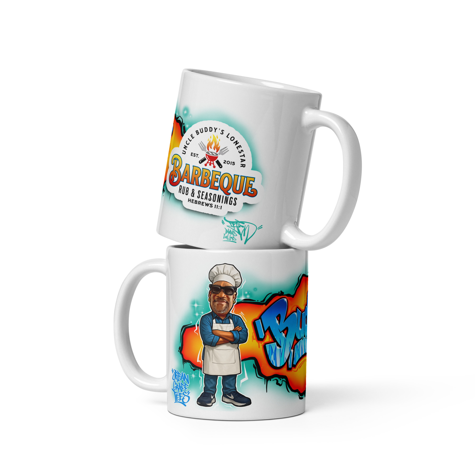 Buddy White Glossy Mug - Image 3