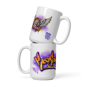 Kesean White Glossy Mug