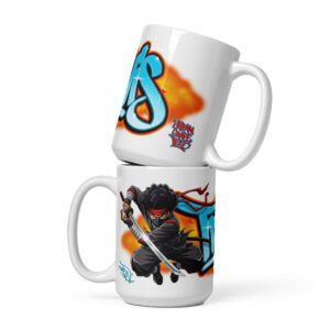 Travis White Glossy Mug