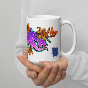 Symone White Glossy Mug