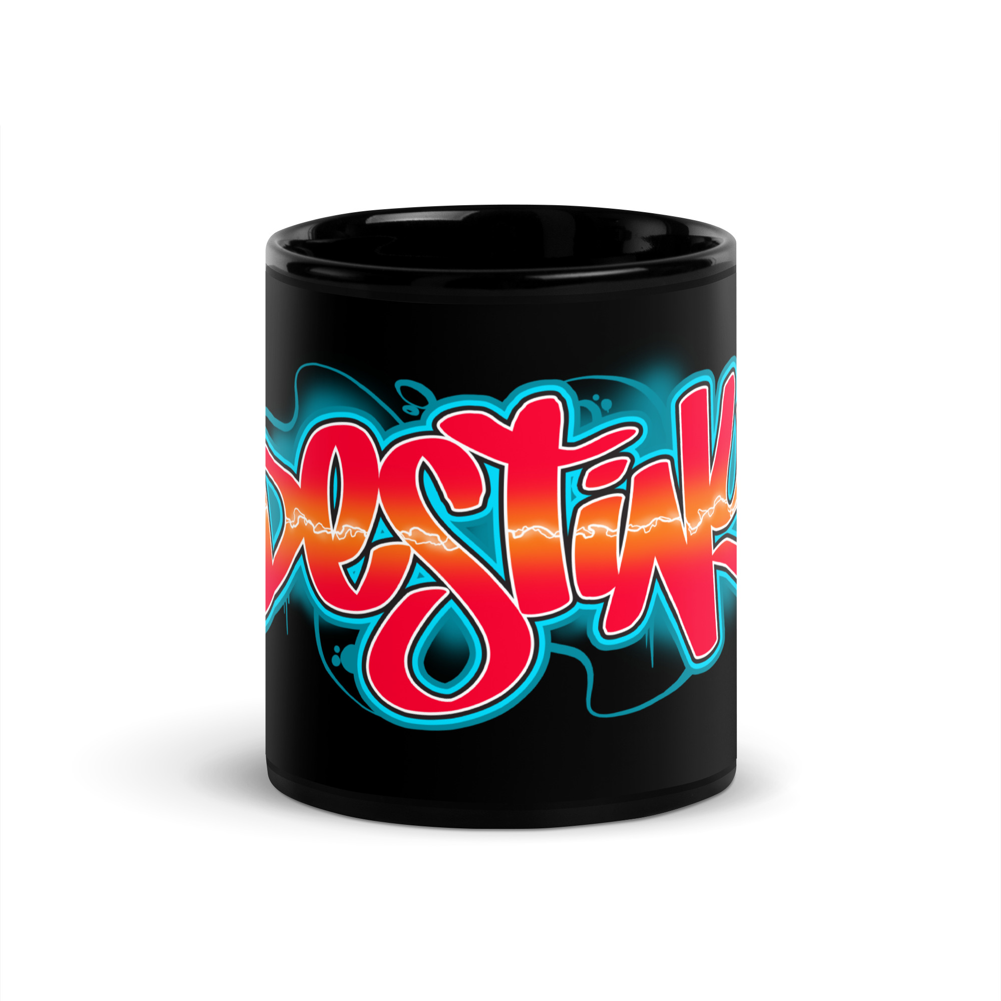 Destiny Black Glossy Mug