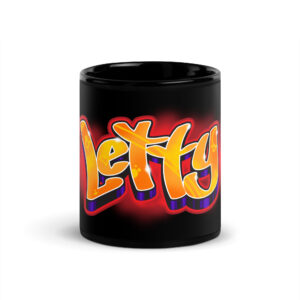 Letty Black Glossy Mug