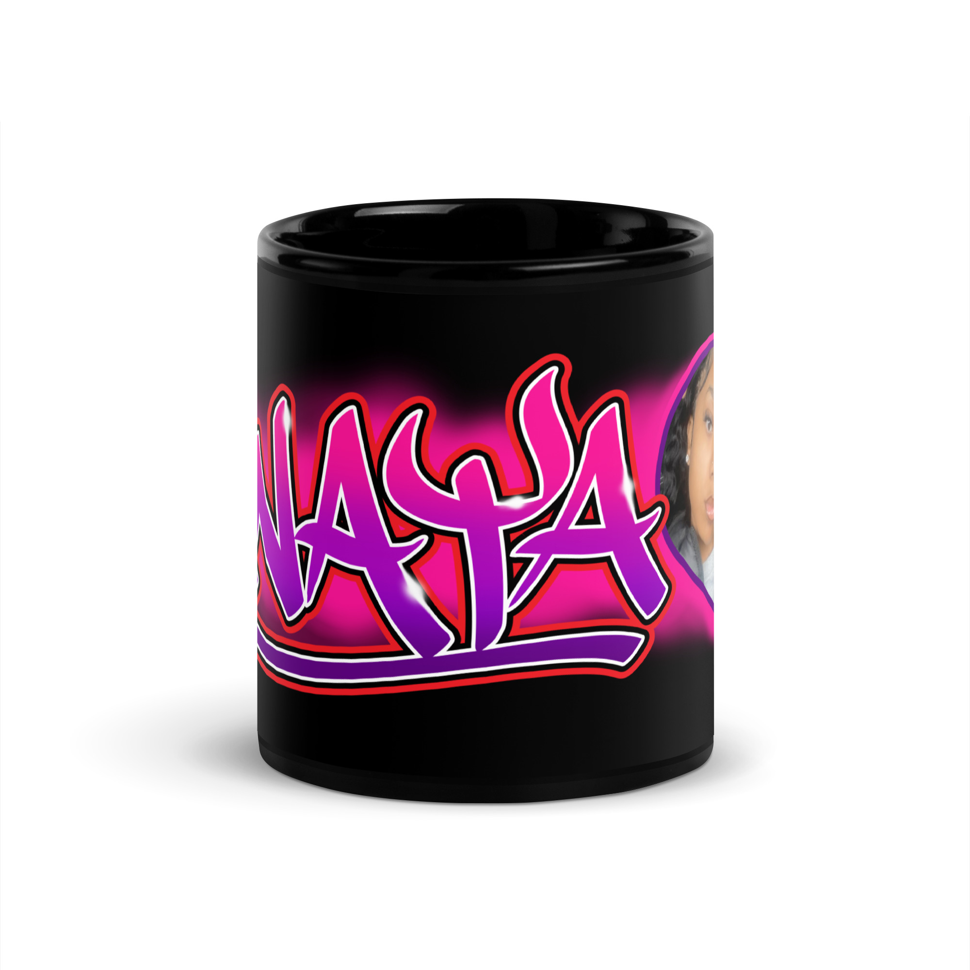 Anaya Black Glossy Mug - Image 4