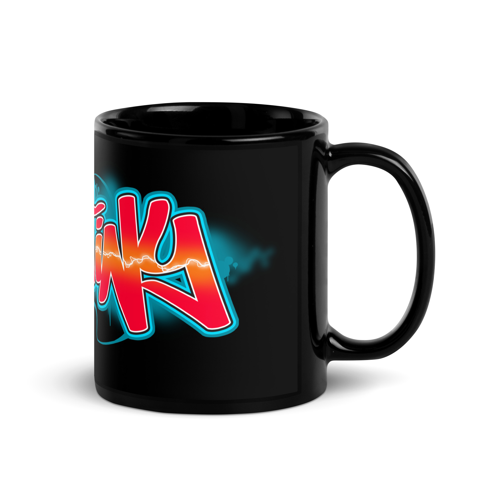 Destiny Black Glossy Mug - Image 3