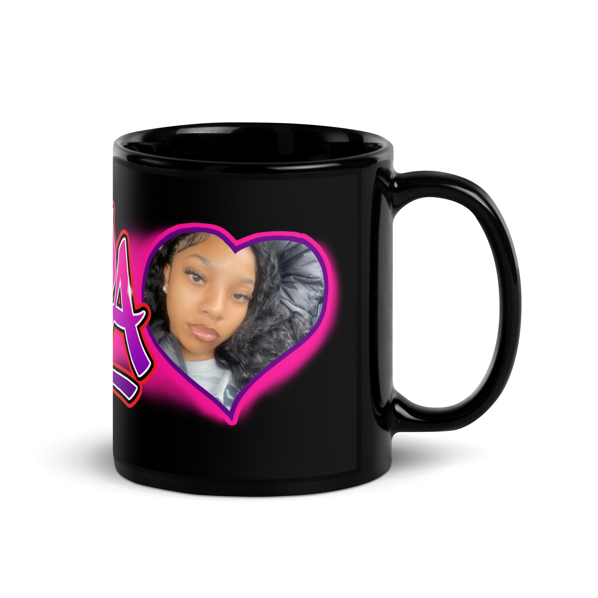 Anaya Black Glossy Mug - Image 3
