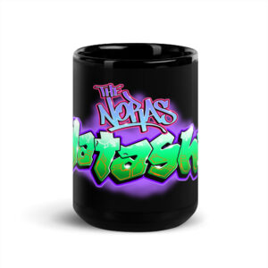 Natasha Black Glossy Mug