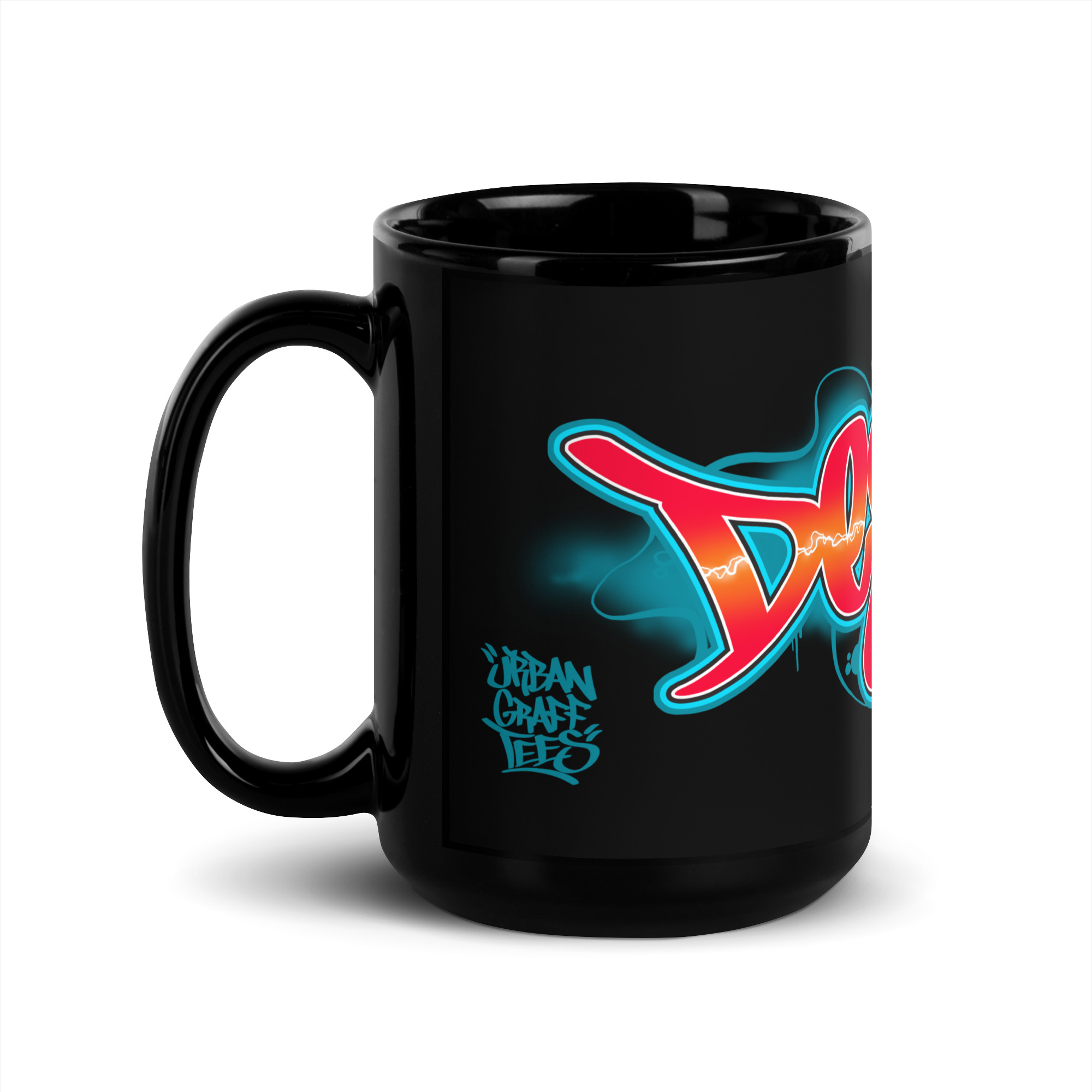 Destiny Black Glossy Mug - Image 4