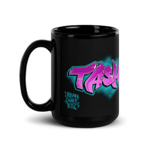 Tasha Black Glossy Mug