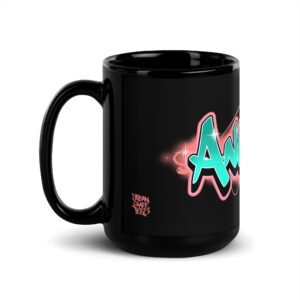 Angelina Black Glossy Mug