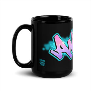 Andrea Black Glossy Mug