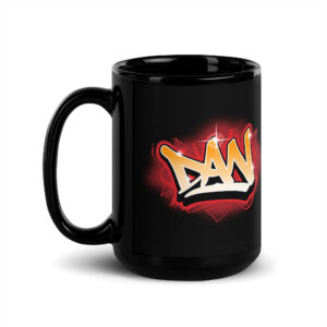 Dan Black Glossy Mug