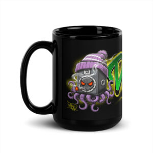Dominic Black Glossy Mug
