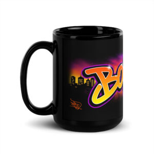 Bobbie Black Glossy Mug