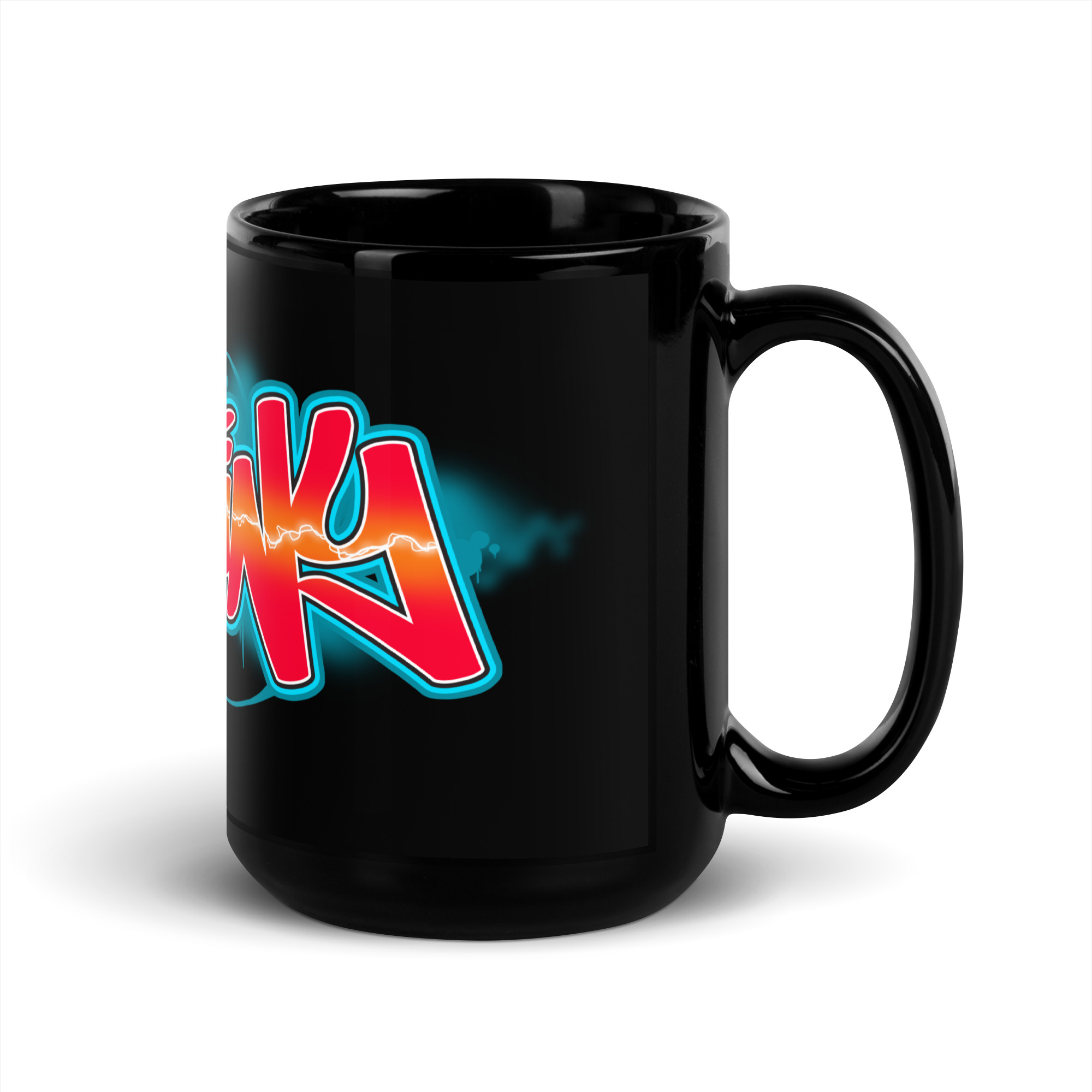 Destiny Black Glossy Mug - Image 5