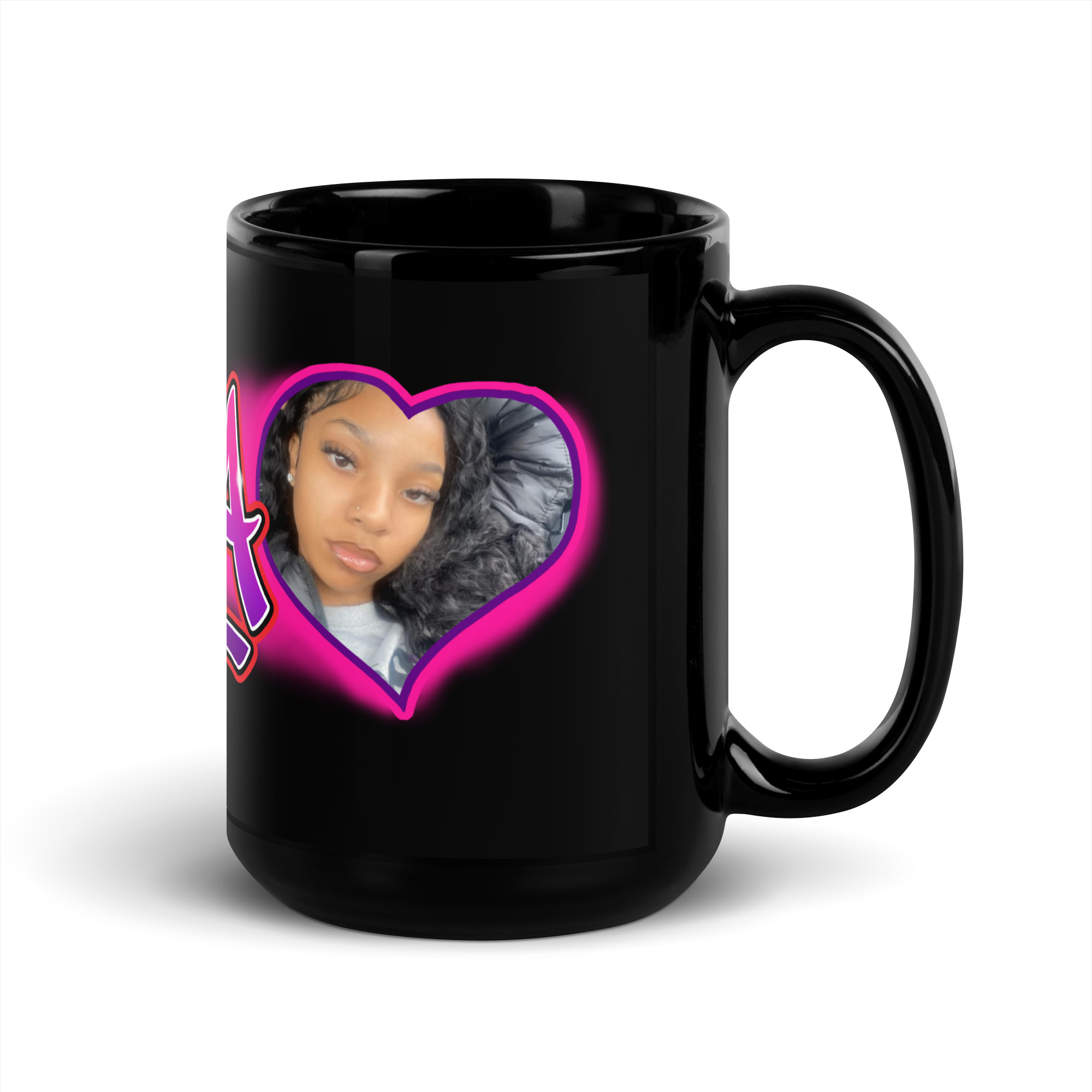 Anaya Black Glossy Mug - Image 5
