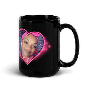Shannah Black Glossy Mug