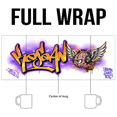 Full wrap mug layout example