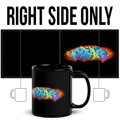 Right-side only mug layout example