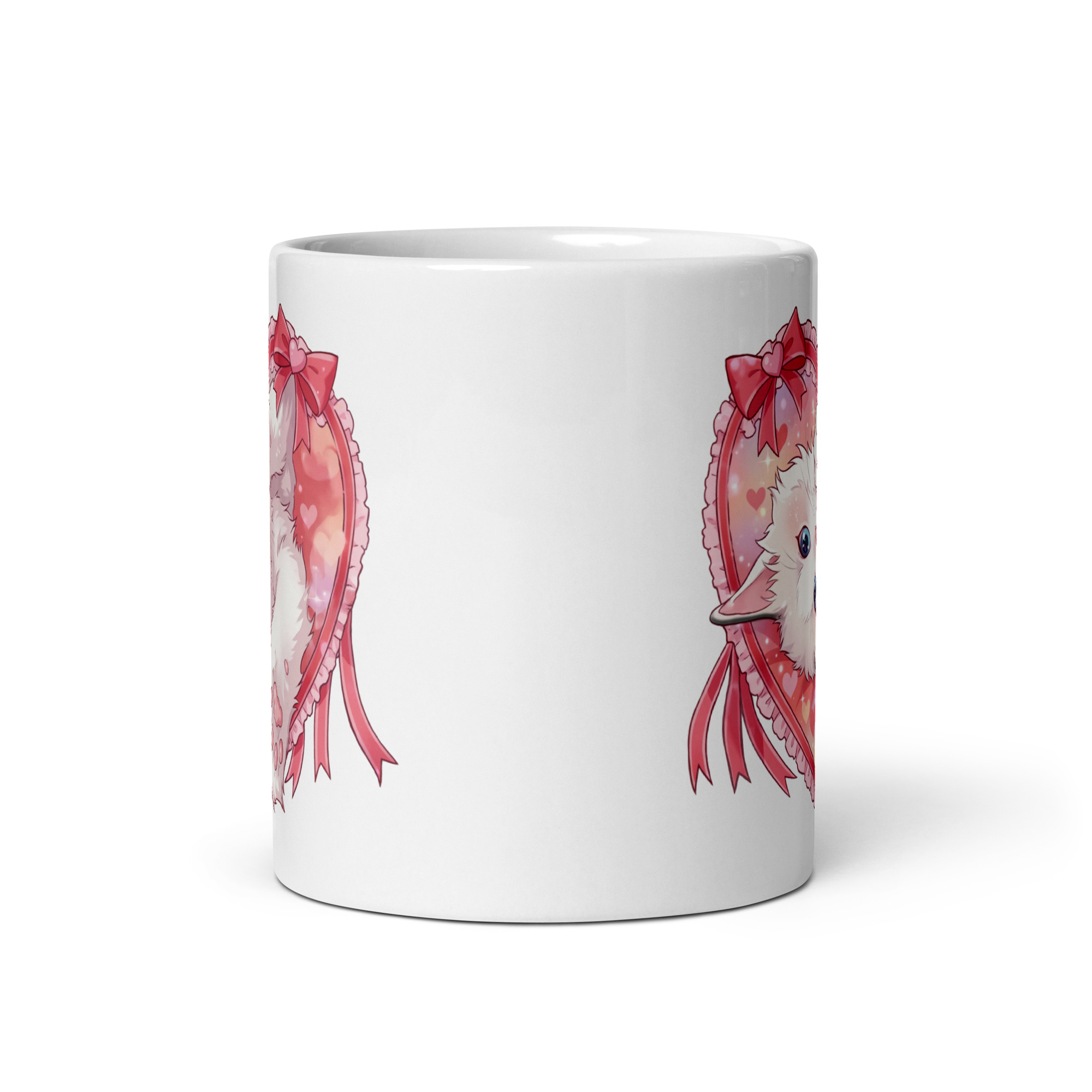 Kitty White Glossy Mug - Image 4