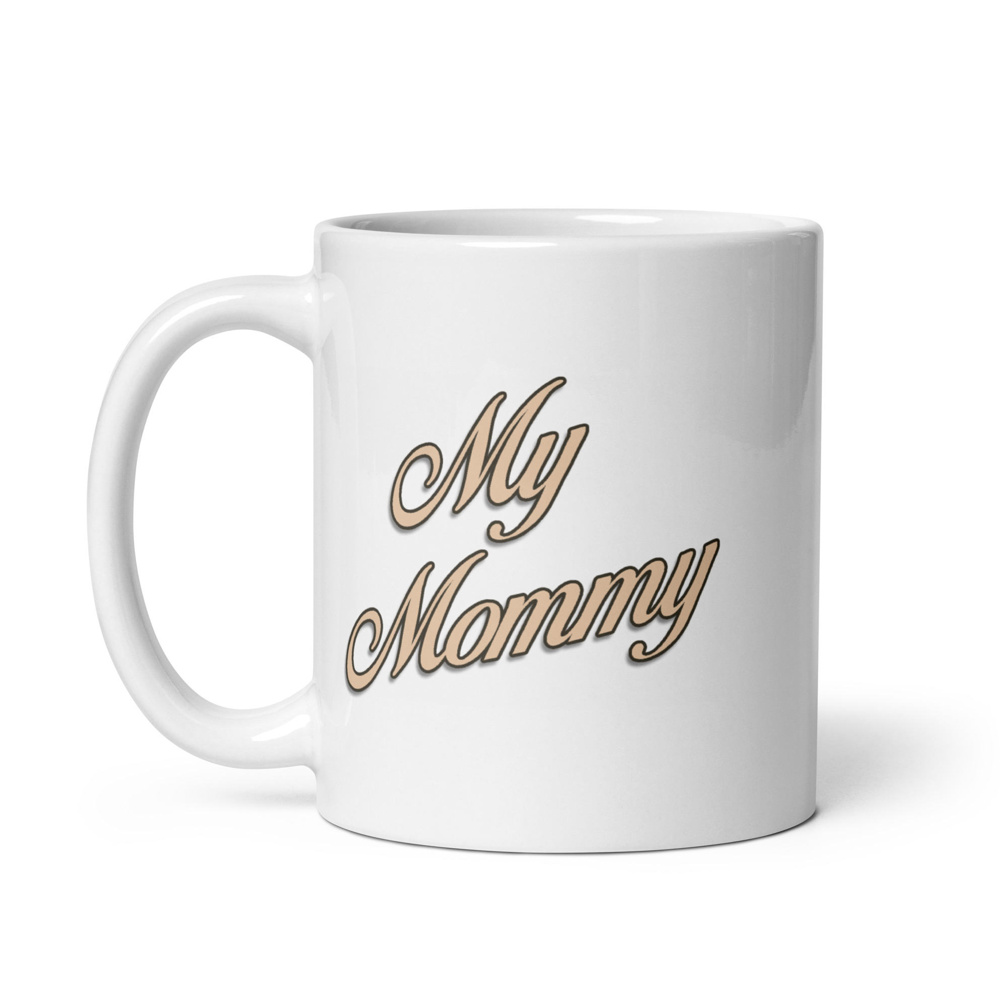 Big Cat White Glossy Mug - Image 3