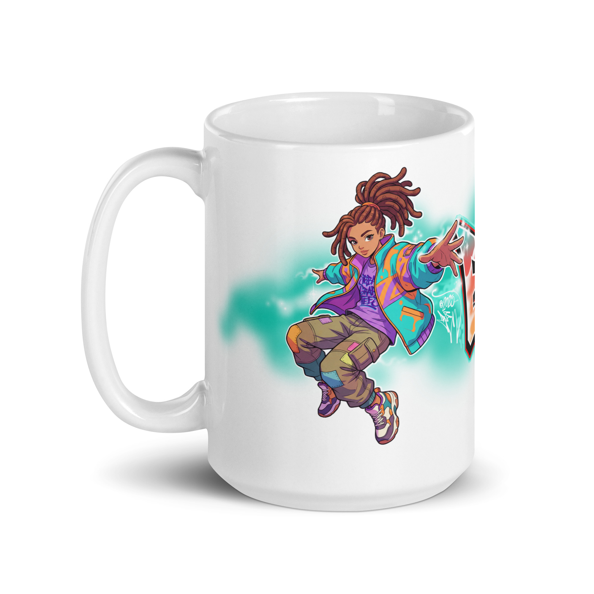 Eden White Glossy Mug