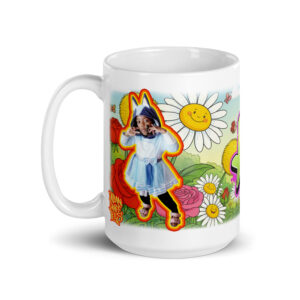 Audrey White Glossy Mug