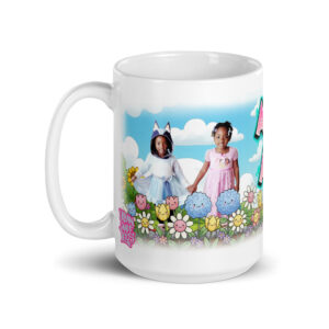 Audrey & Abbie White Glossy Mug
