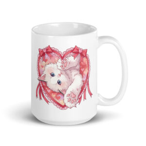 Kitty White Glossy Mug