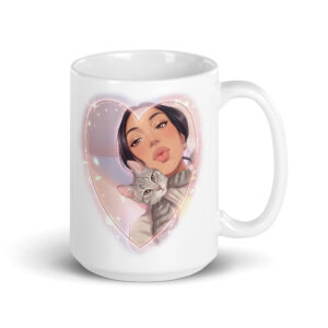 Kitty Love White Glossy Mug