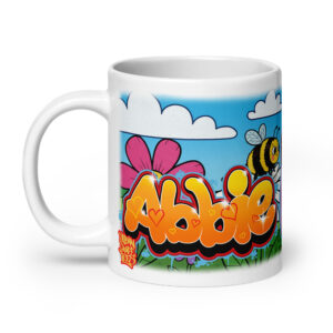 Abbie White glossy mug