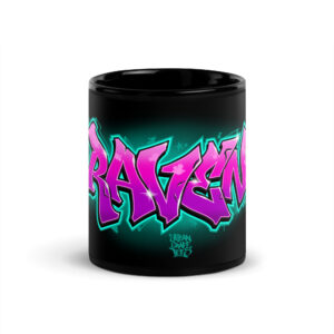 Raven Black Glossy Mug