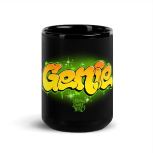 Genie Black Glossy Mug