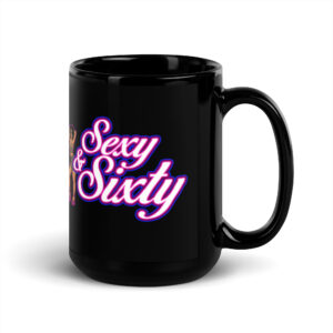 Sexy Sixty Black Glossy Mug